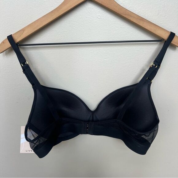 LIVELY The No-Wire Push-Up Bra Black Size 36B NWT 45570 - Picture 9 of 11